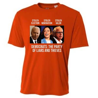 Anti Biden Harris Walz Cooling Performance Crew T-Shirt