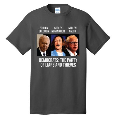 Anti Biden Harris Walz Tall T-Shirt