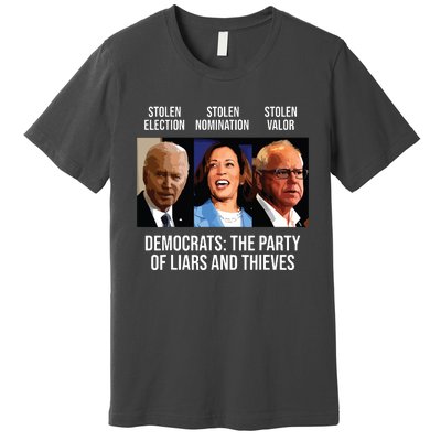 Anti Biden Harris Walz Premium T-Shirt