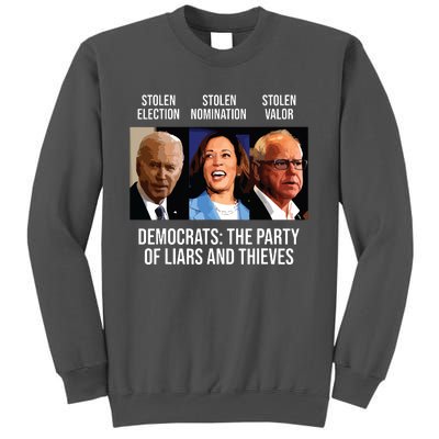 Anti Biden Harris Walz Tall Sweatshirt