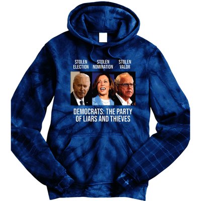 Anti Biden Harris Walz Tie Dye Hoodie