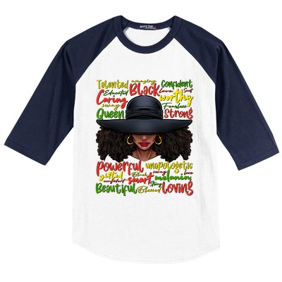 African Black History African American Ladies Juneteenth Baseball Sleeve Shirt