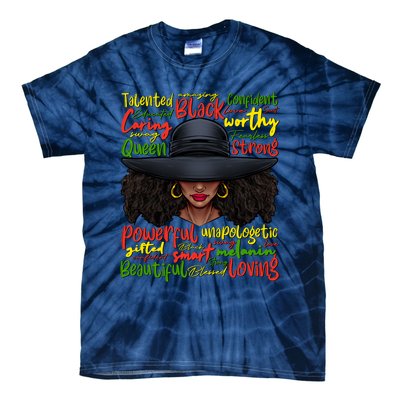 African Black History African American Ladies Juneteenth Tie-Dye T-Shirt