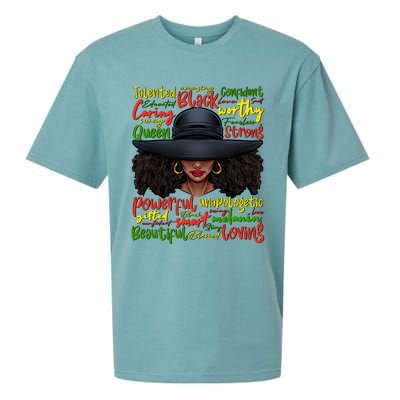 African Black History African American Ladies Juneteenth Sueded Cloud Jersey T-Shirt