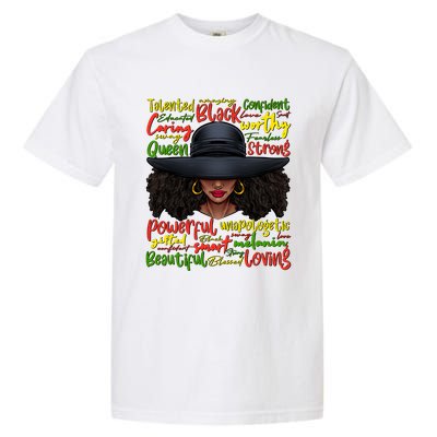 African Black History African American Ladies Juneteenth Garment-Dyed Heavyweight T-Shirt