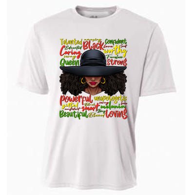 African Black History African American Ladies Juneteenth Cooling Performance Crew T-Shirt