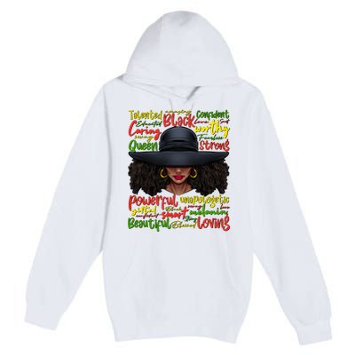 African Black History African American Ladies Juneteenth Premium Pullover Hoodie