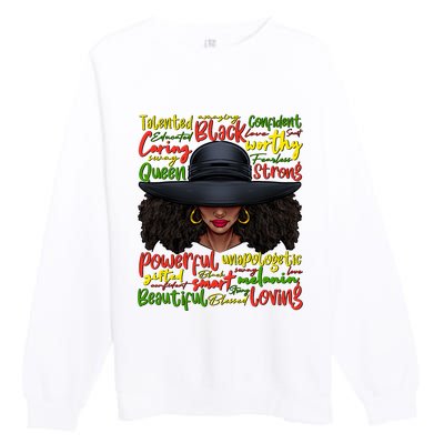 African Black History African American Ladies Juneteenth Premium Crewneck Sweatshirt