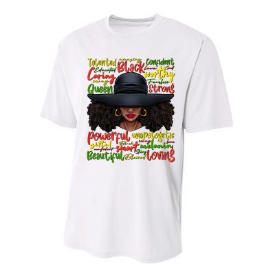 African Black History African American Ladies Juneteenth Performance Sprint T-Shirt