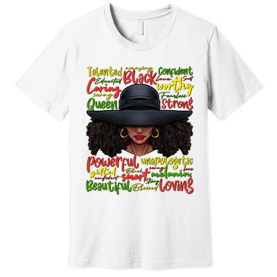 African Black History African American Ladies Juneteenth Premium T-Shirt