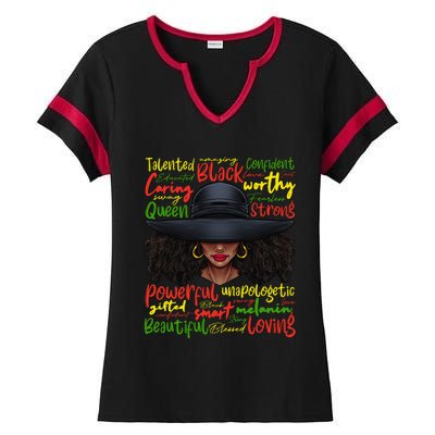 African Black History African American Ladies Juneteenth Ladies Halftime Notch Neck Tee