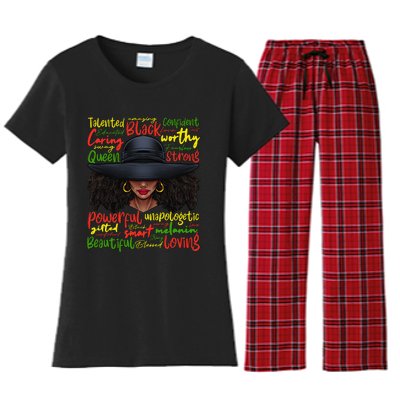 African Black History African American Ladies Juneteenth Women's Flannel Pajama Set