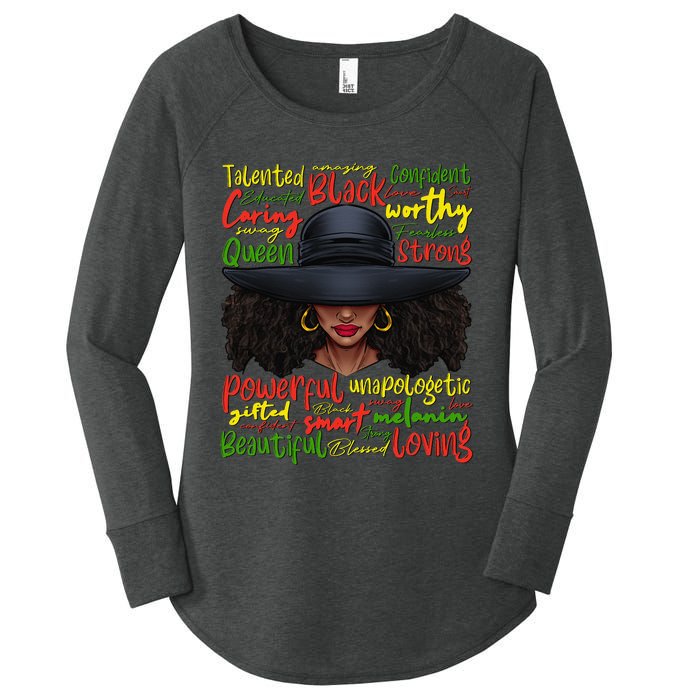 African Black History African American Ladies Juneteenth Women's Perfect Tri Tunic Long Sleeve Shirt