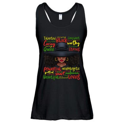 African Black History African American Ladies Juneteenth Ladies Essential Flowy Tank