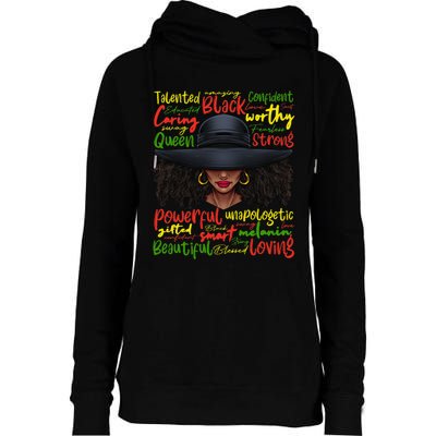 African Black History African American Ladies Juneteenth Womens Funnel Neck Pullover Hood