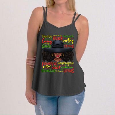 African Black History African American Ladies Juneteenth Women's Strappy Tank