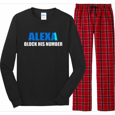 Alexa Block His Number Long Sleeve Pajama Set