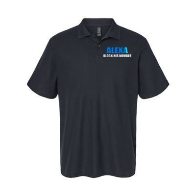 Alexa Block His Number Softstyle Adult Sport Polo