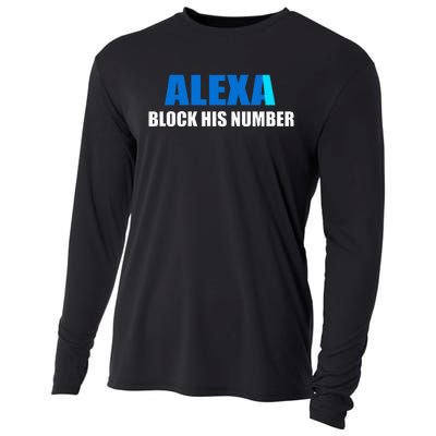 Alexa Block His Number Cooling Performance Long Sleeve Crew