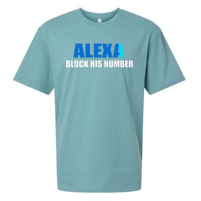 Alexa Block His Number Sueded Cloud Jersey T-Shirt