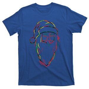 Abstract Black Hip Hop Santa Claus African American Graphic Gift T-Shirt