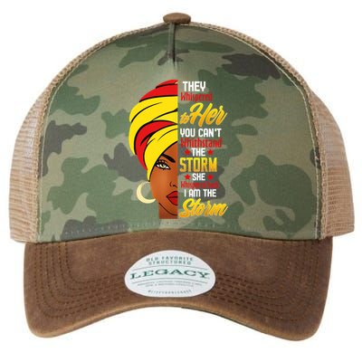 Awesome Black History She Whispered Back I Am The Storm Gift Legacy Tie Dye Trucker Hat