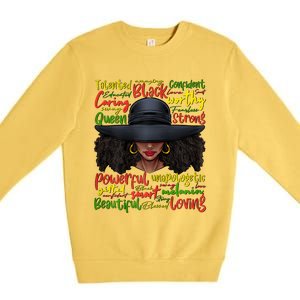 African Black History African American Ladies Juneteenth Premium Crewneck Sweatshirt