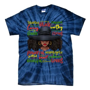 African Black History African American Ladies Juneteenth Tie-Dye T-Shirt