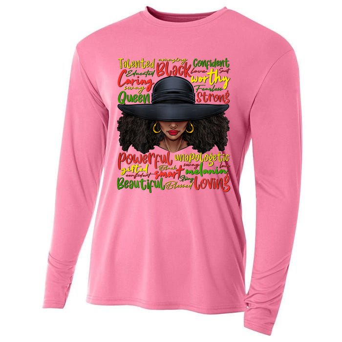 African Black History African American Ladies Juneteenth Cooling Performance Long Sleeve Crew