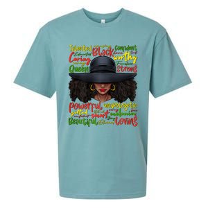 African Black History African American Ladies Juneteenth Sueded Cloud Jersey T-Shirt