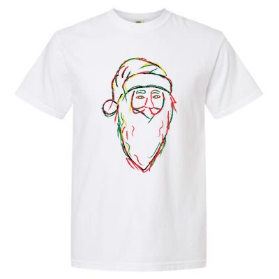 Abstract Black Hip Hop Santa Claus African American Graphic Gift Garment-Dyed Heavyweight T-Shirt