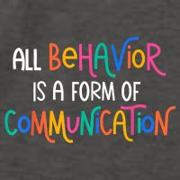 All Behavior Is A Form Of Communication SPED Teacher Autism Vector Backpack
