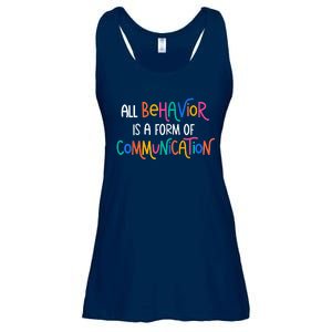 All Behavior Is A Form Of Communication SPED Teacher Autism Ladies Essential Flowy Tank