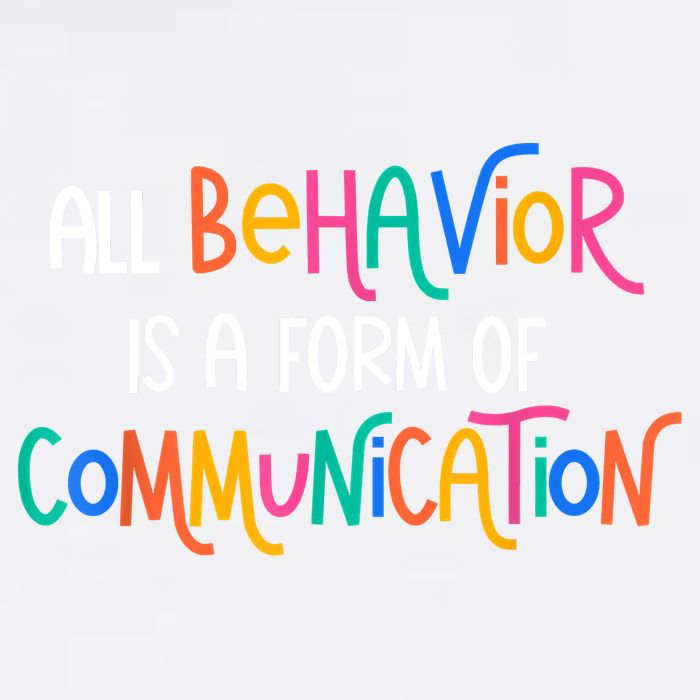 All Behavior Is A Form Of Communication SPED Teacher Autism Garment-Dyed Sweatshirt