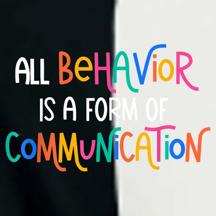 All Behavior Is A Form Of Communication SPED Teacher Autism Infant Baby Jersey Bodysuit