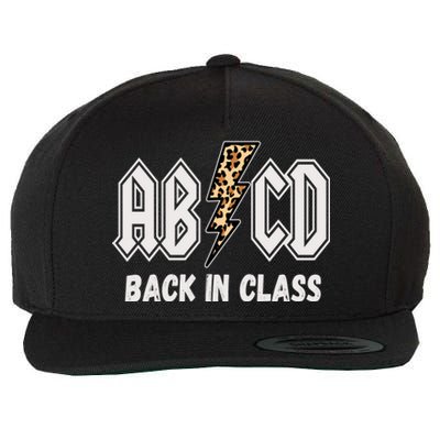 Abcd Back In Class Teacher Back To School Abcd Teacher Gift Wool Snapback Cap