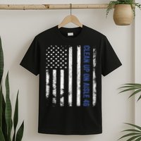 Anti Biden Impeach 46 8646 Clean Up On Aisle 46 Pro USA Flagd T-Shirt