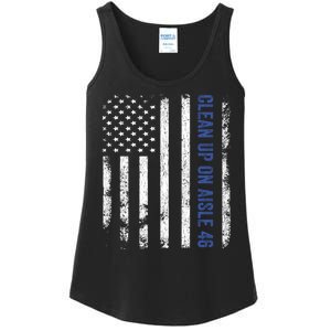 Anti Biden Impeach 46 8646 Clean Up On Aisle 46 Pro USA Flagd Ladies Essential Tank