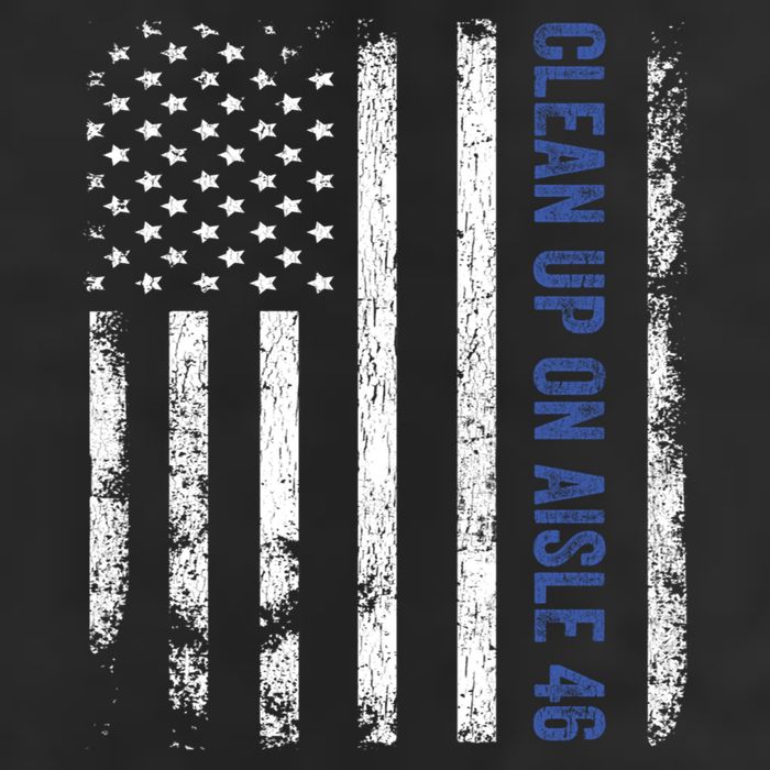 Anti Biden Impeach 46 8646 Clean Up On Aisle 46 Pro USA Flagd Trucker Hat