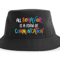 All Behavior Is A Form Of Communication SPED Teacher Autism Sustainable Bucket Hat