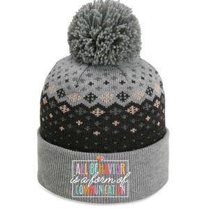 All Behavior Is A Form Of Communication Sped Teacher Autism The Baniff Cuffed Pom Beanie