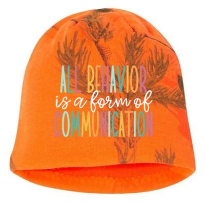 All Behavior Is A Form Of Communication Kati - Camo Knit Beanie