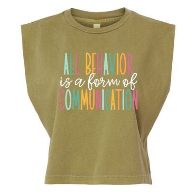 All Behavior Is A Form Of Communication Garment-Dyed Women's Muscle Tee