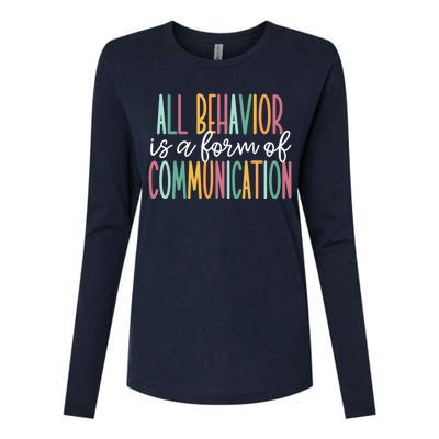 All Behavior Is A Form Of Communication Womens Cotton Relaxed Long Sleeve T-Shirt