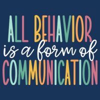 All Behavior Is A Form Of Communication Full-Length Apron With Pockets