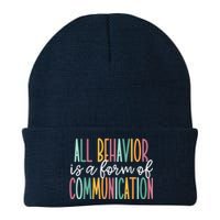 All Behavior Is A Form Of Communication Knit Cap Winter Beanie