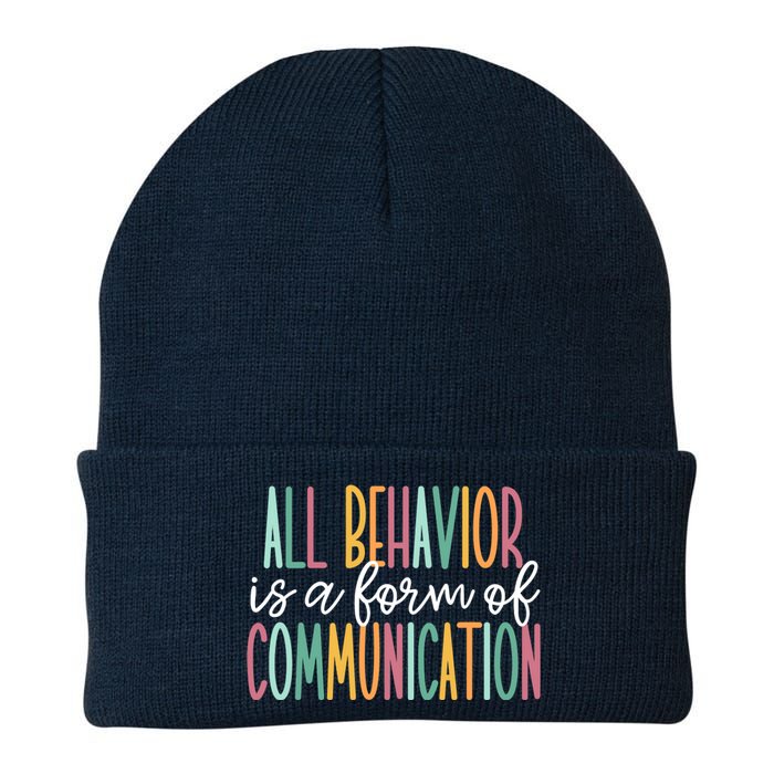 All Behavior Is A Form Of Communication Knit Cap Winter Beanie