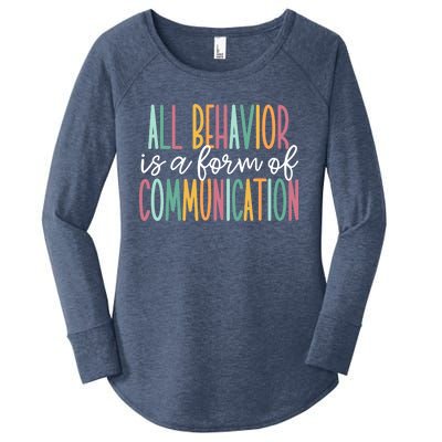 All Behavior Is A Form Of Communication Women's Perfect Tri Tunic Long Sleeve Shirt