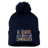 All Behavior Is A Form Of Communication Pom Pom 12in Knit Beanie