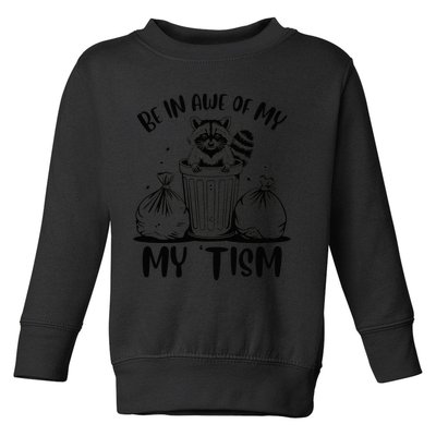 Autism Be In Awe Of My 'Tism Meme Autistic Raccoon Toddler Sweatshirt